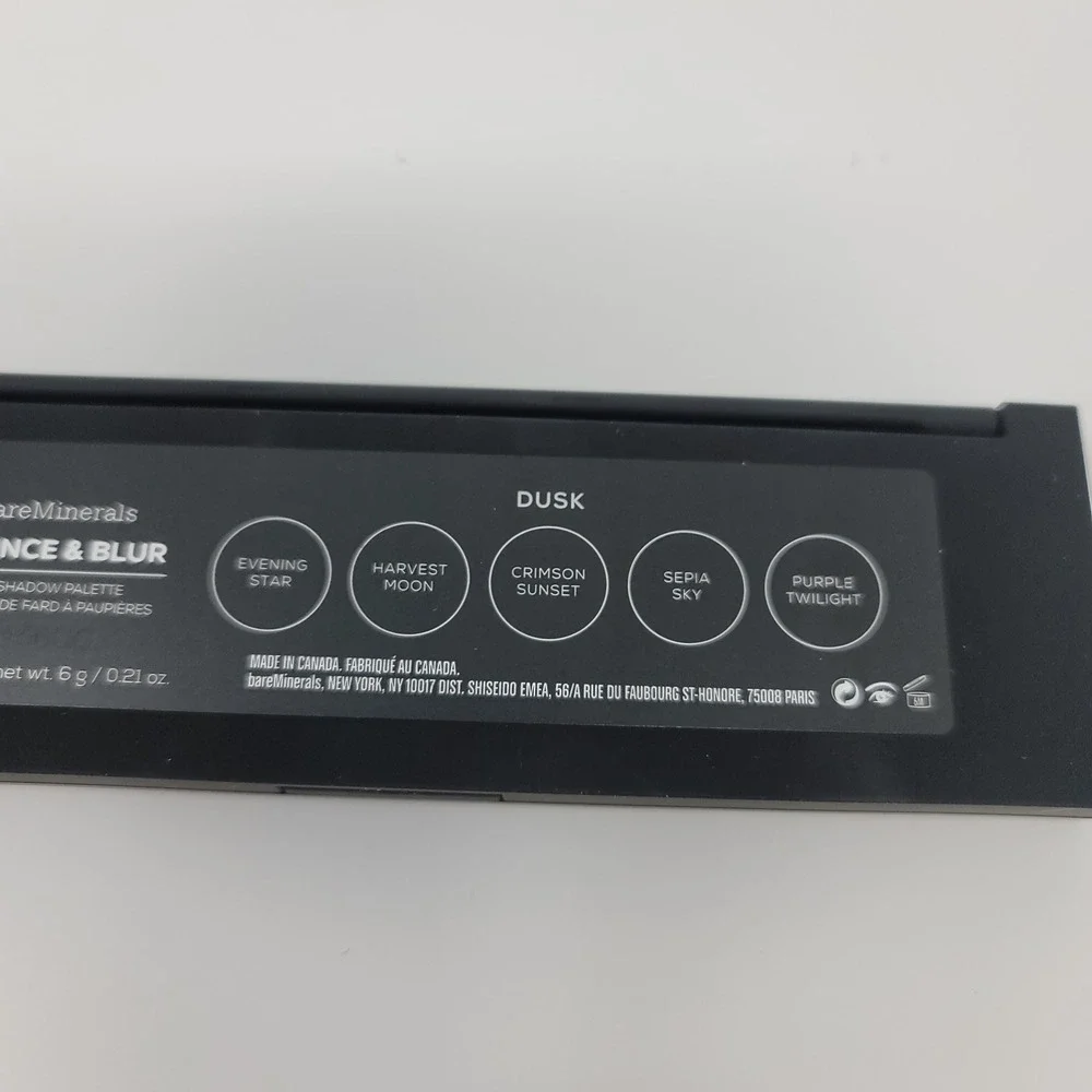 BareMinerals Bounce & Blur Eyeshadow Palette Dusk 5 Shades 0.21 oz New - Picture 7 of 7